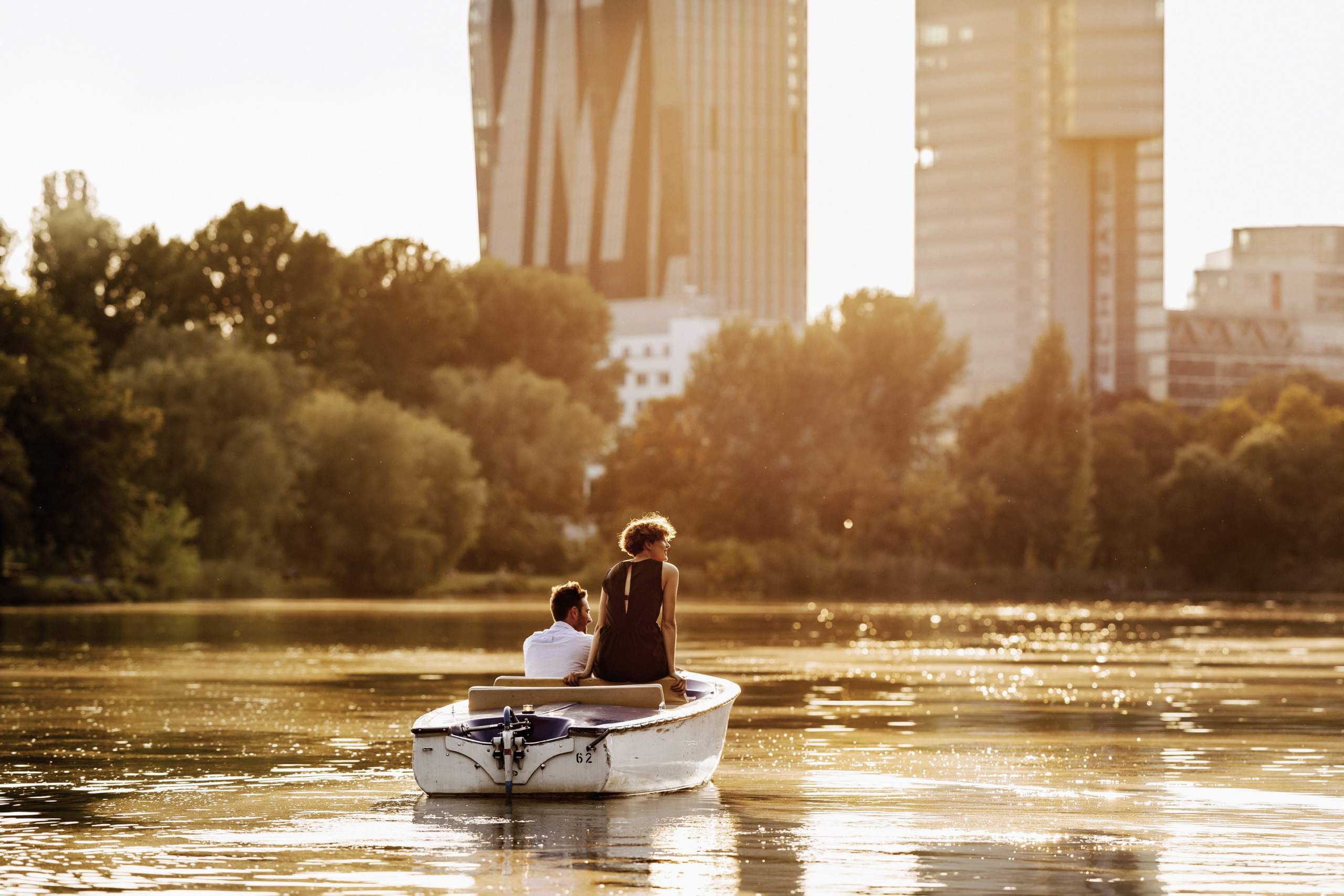 Bootfahren, Alte Donau / Boating, Old Danube