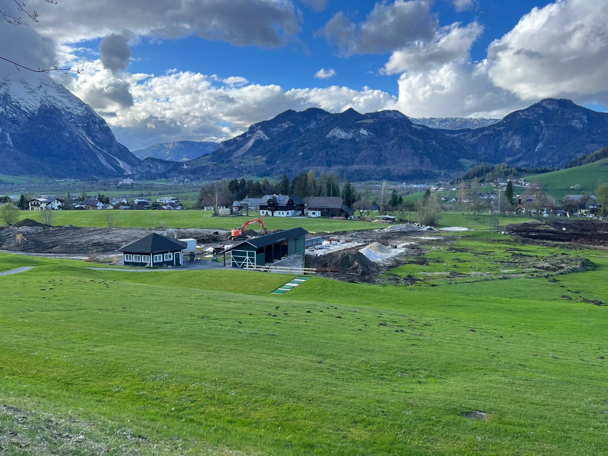 Umbauarbeiten an der Driving Range am Golf & Country Club Schloss Pichlarn